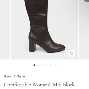 AEROSOLES Dark Brown Heeled Boots